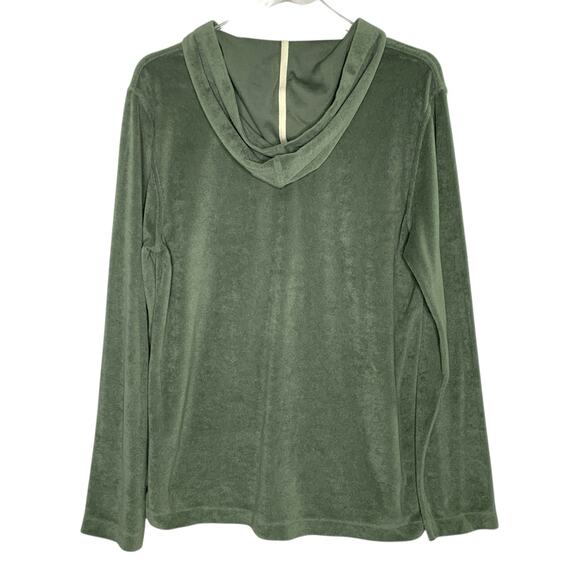 Faherty M Mens Cabana Baja Hoodie In Green Pull Over Fleece - Picture 3 of 10
